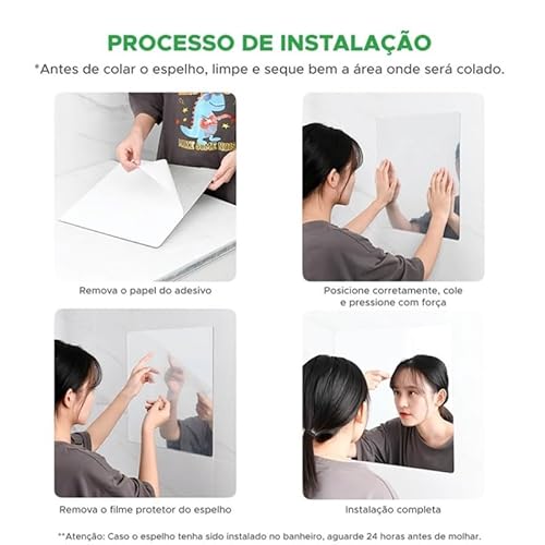 Espelho de Parede Flexível Autocolante (All2home)