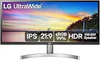 Monitor LG 29" UltraWide Full HD Inclinação 75Hz 5ms Branco 29WK600-WAWZ