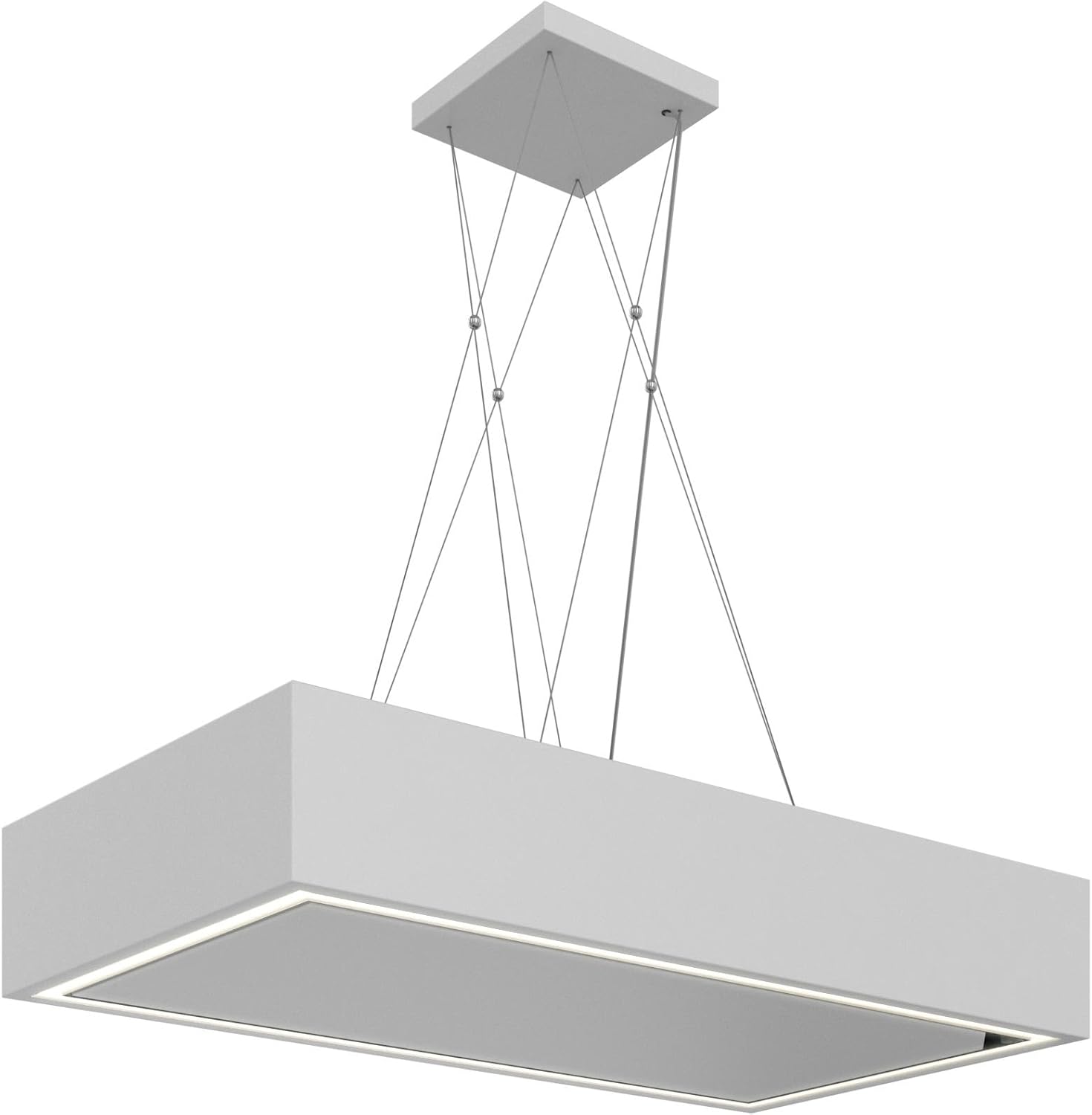 Futuro Futuro Island-Mount Ductless Range Hood 36" 940-CFM | Balance White | Contemporary Vent Hood | Modern Italian Exhaust Hood | LED, Ultra-Quiet with Blower