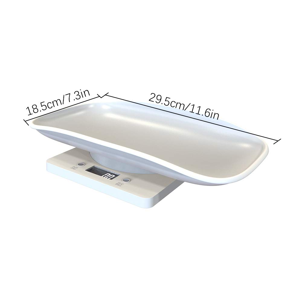 Pèse-bébé Numérique Multifonction - Balance Bébé Et Animaux Jusqu'à 20 Kg, écran LCD, Précision 10 G - Idéal Pour Suivre La Croissance De Bébé, Chat, Chien, Lapin