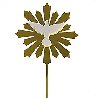 Topo De Bolo Divino Espirito Santo/crisma Acrilico Espelhado
