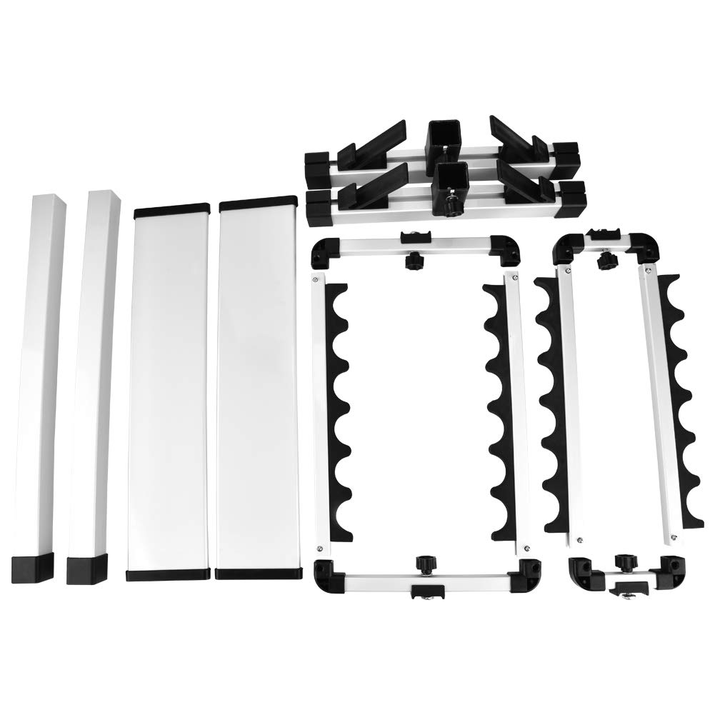 Fishing Rod Stand For 12 Rods, Double-sided Design Fishing Rod Rack Lightweight Aluminum Alloy Fishing Rod Holder Fishing Pole Rack Fishing Pole Organizer 44.5 X 50 X 32.5cm - View #4