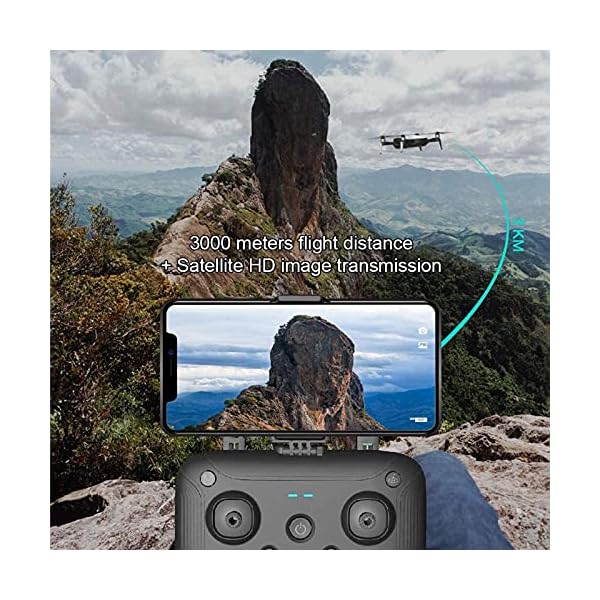 FMHCTN GPS-Drohne mit Kamera 4K Live-Video， Drohne mit Kamera， 110° verstellbare Weitwinkelkamera， Höhenhaltung， 3000 m… – Bild 5
