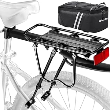 bike rack and bag