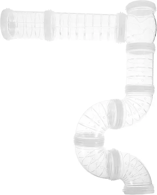 Transparent Expandable Hamster Tubes DIY Pet Activity Tunnel Kit for Small Animals