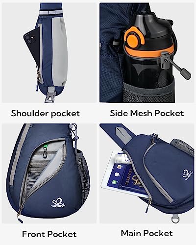 image for WATERFLY Crossbody Sling Bag Small Water Resistant Backpack Lightweigh
