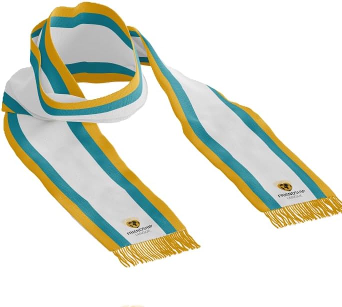 Friendship League Fan Scarf, White, One Size