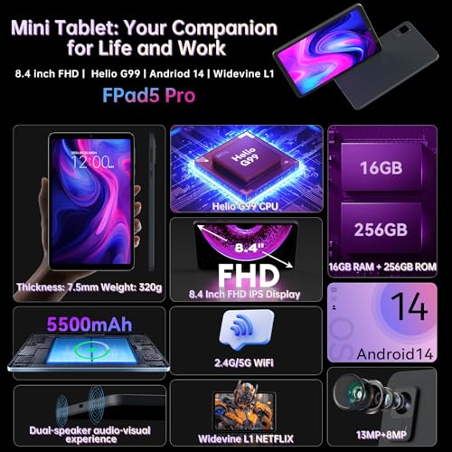 Headwolf FPAD5 PRO 8.4 Inch Helio G99 Android Tablet thumb #1