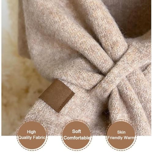Women's Shawl Wrap Solid Color Pashmina Scarf, Cozy Wool Cashmere Shawls and Wraps, Fashion Cape Cardigan Sweater Wrap3