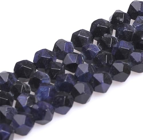 Miniatura 10 de JOE FOREMAN Cuentas espaciadoras redondas de piedra natural de lapislázuli azul ojo de tigre esmeriladas mate sin pulir para hacer joyas, 15 pulgadas