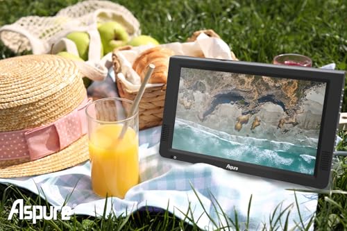 LEADSTAR Aspure 10 Inch Portable Digital TV ATSC TFT HD Screen Freeview LED TV for Car,Caravan,Camping,Outdoor or Kitchen.Built-in Battery Television/Monitor with Multimedia Player Support USB Card by LEADSTAR - Image 5