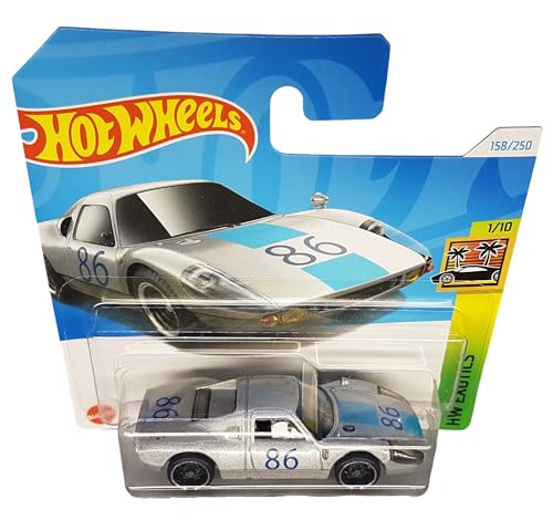 Hot Wheels Porsche 904 Carrera GTS 1/64 Plata miniatura 2