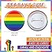 Sasylvia 24 Pcs Rainbow Pride Pins Bulk LGBTQ Button Pin Lesbian Gay Bisexual Pride Stuff Round Buttons Badge for Men Women Clothing Bag Accessories Party, 1.57 x 1.57 Inch (Mixed Styles)
