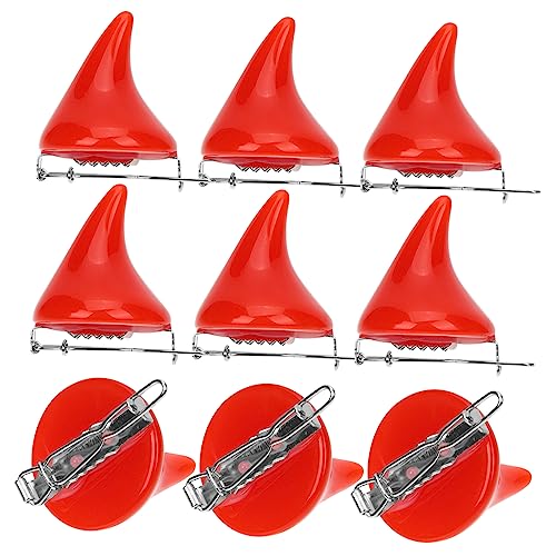 CALLARON 10pièces Pince à Cheveux Corne Pour Garçon Fille Barrette Halloween Pour Cosplay Épingle à Cheveux De Fête Lot