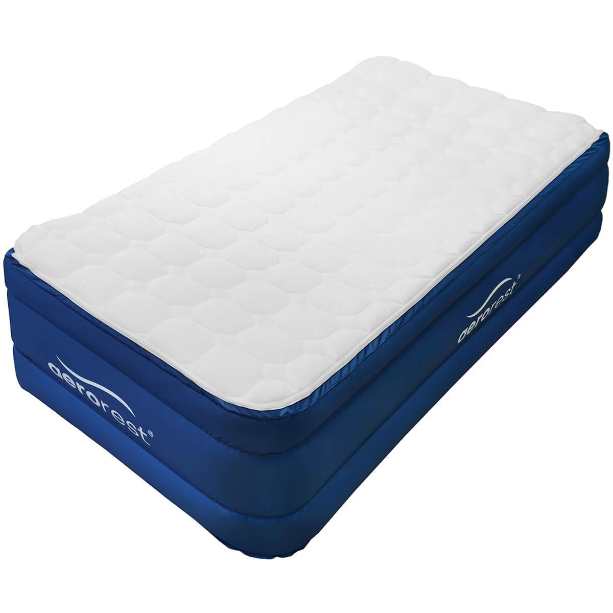 Colchón Inflable Cloud Top Individual | 210 cm de Largo | Funda Protectora Desmontable