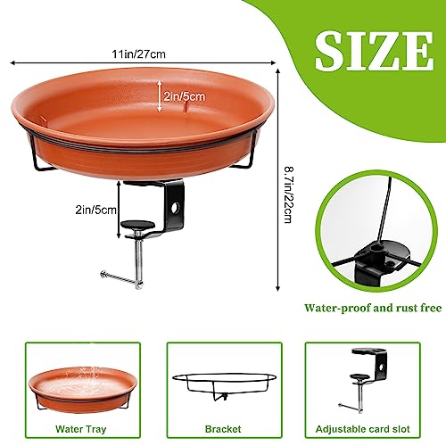 Vogeltränke Für Balkongeländer ∅26,5cm - Frostsicher & Winterfest | Modernes Vogelbad