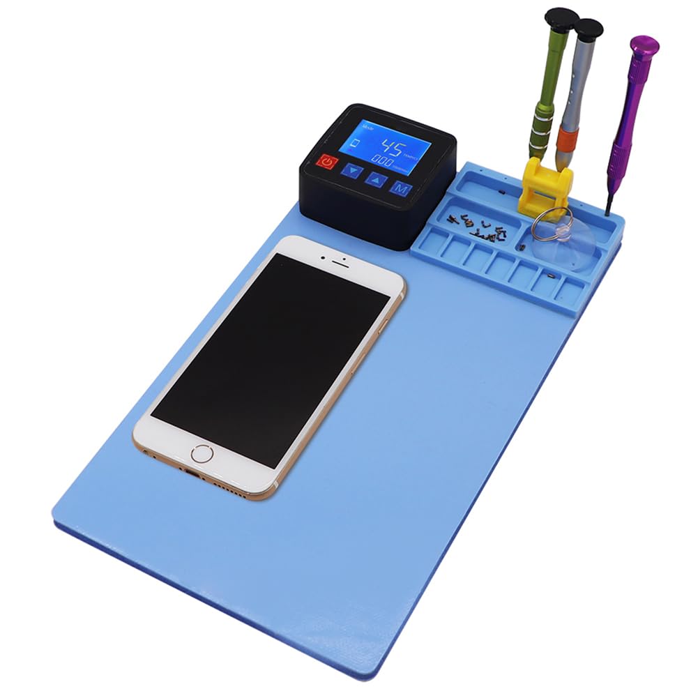 Podkładka grzewcza do ekranu LCD do naprawy smartfonów i tabletów, separator płyty grzejnej do ekranów LCD, 300 mm x 170 mm x 7 mm