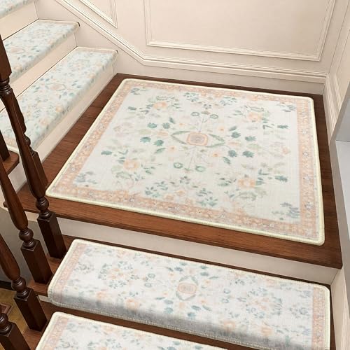 RORA �K�i�p���ݔ����f�B���O�}�b�g �m���X���b�v�K�i���ݔ}�b�`���O�}�b�g �����ؐ��K�i�p�A�u���m�[�Y�J�[�y�b�g �K�i �ԕ� �K�i���O �􂦂�K�i�J�[�y�b�g�y�b�g�p�A30�C���`x76.2cm�A�x�[�W���A1��