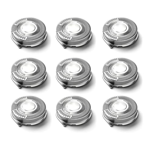 SH50 交換用ヘッド、フィリップス 5000シリーズシェーバー、AquaTouch、PowerTouch、S5210 S5370 PT730 AT810電気カミソリに対応(9 pcs)