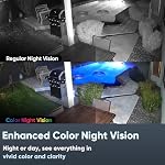 WyzeCam v4 Security Camera, 2K HD WiFi Smart Home Surveillance Camera, Indoor/Outdoor, Motion Activated Spotlight&Siren, Pet/Baby Monitor, Enhanced Color Night Vision, 2-Way Audio, Wired, White