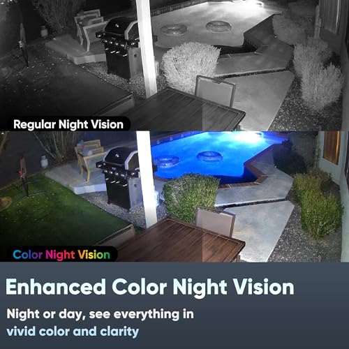WyzeCam v4 Security Camera, 2K HD WiFi Smart Home Surveillance Camera, Indoor/Outdoor, Motion Activated Spotlight&Siren, Pet/Baby Monitor, Enhanced Color Night Vision, 2-Way Audio, Wired, Black by WyzeCam - Image 3