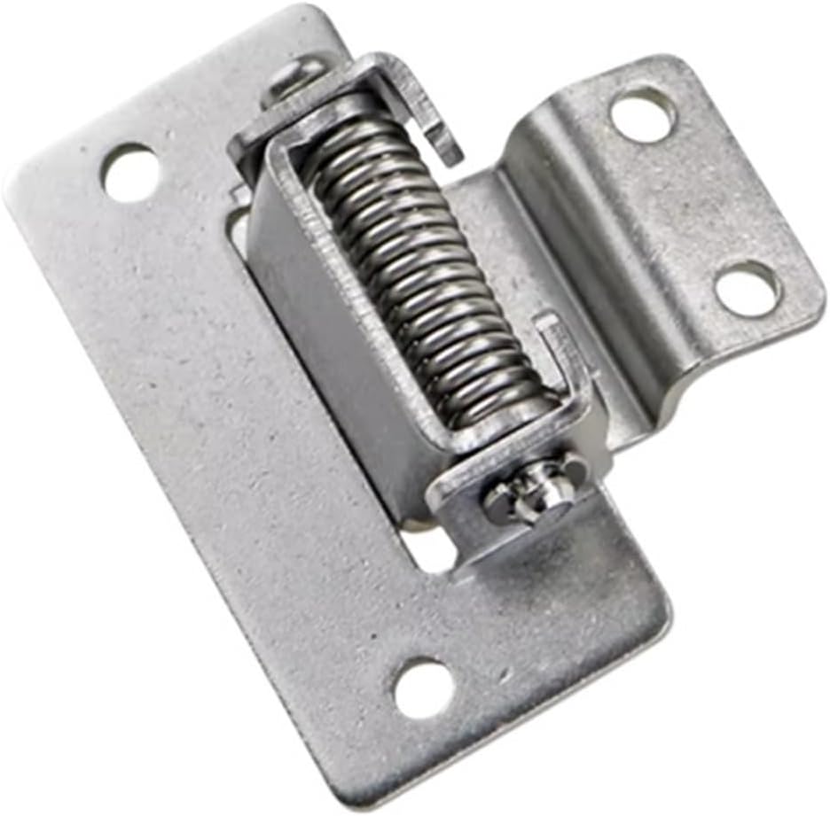1pc 304 Stainless Steel Spring Hinge 90 Degree Rotation Automatic Reset Closing Hinge Electric Cabinet Door Hinge