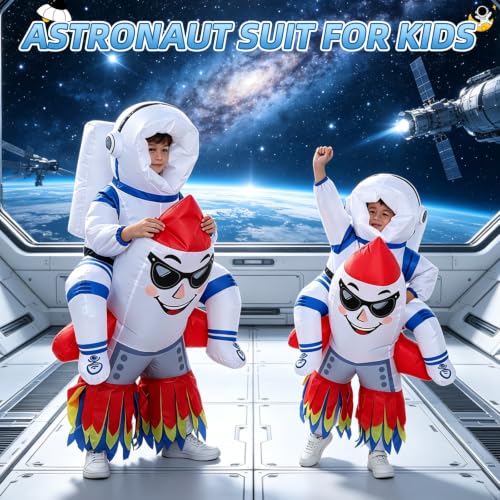 Inflatable Astronaut Costume for Kids,Boys Space Suit Halloween Costume - image 5