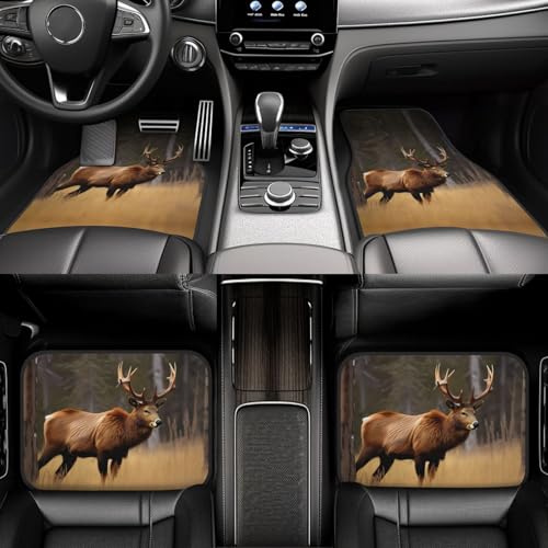 Tapis de sol voiture imprimé animaux sauvages protection durable - 6
