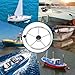 Stainless Steel Boat Steering Wheel, 5 Spoke Marine Steering Wheel with Anti Slip Ergonomic Design for Boats Yachts Speedboats Ships