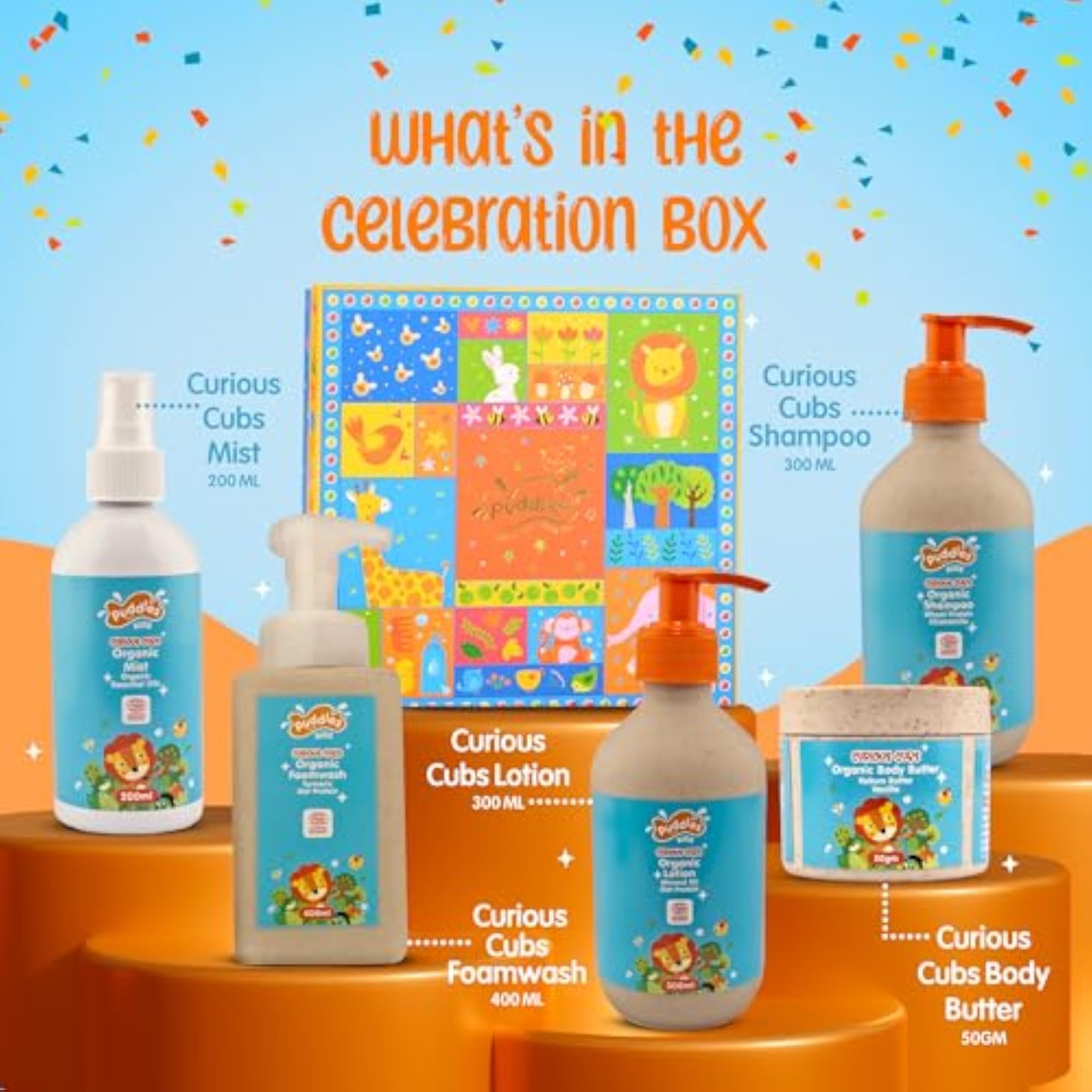Organic Celebration Gift Box For Kids | Set of 5 | Cub Riders