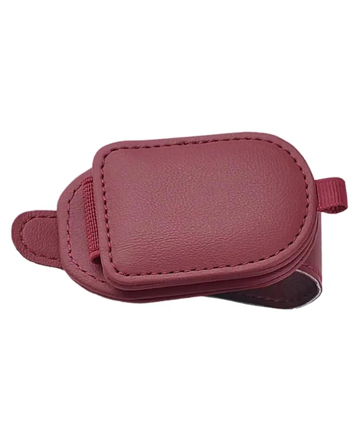 Supporto per Occhiali da Sole, Supporto Universale per Auto, Supporto per Occhiali, Supporto per Visiera Multifunzionale, Supporto Universale per Occhiali da Sole, (Rosso Vino)