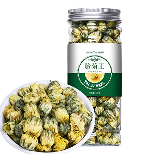 Té de hierbas chino Fruta Fruta Té Té de rosa Seda Crisantemo dorado Embotellado Nuevo té Perfumado Cuidado de la salud Flores Té Té Verde Comida Verde (50g Chrysanthemum) Cover