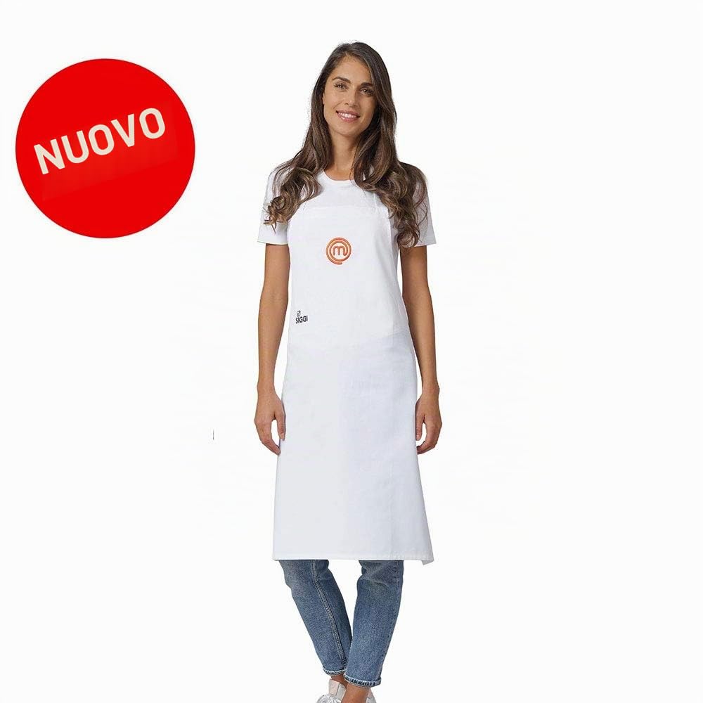 Siggi Group Grembiule ufficiale Masterchef per adulti. Prodotto con licenza ufficiale. Grambiule impermeabile Unisex - Grembiule da cucina - Grembiule Cucina Uomo Donna, Grembiule Barbecue Uomo,