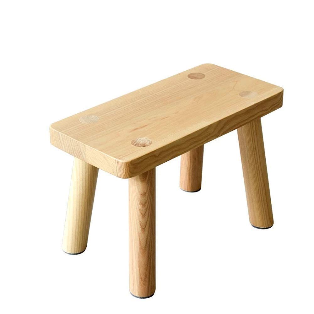 Changement de banc à chaussures en bois massif petit onglet rond