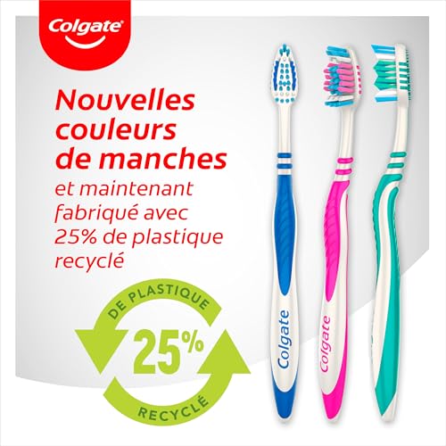 COLGATE - ZigZag Zahnbürste – Kreuzborsten – Reinigung der Zahnzwischenräume – entfernt Bakterien – sorgt für frischen Atem – Reinigung von Zunge und Wange – 6 Zahnbürsten – Bild 5