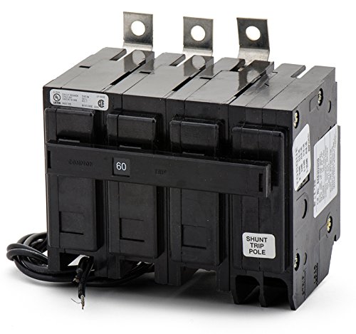CUTLER HAMMER BAB3060HS 10 KAIC, 120 V SHUNT Trip, 240 V, 3 Pole, 60 AMP, Bolt-ON, Bolt-ON MOUNTING, Circuit Breaker, Type BAB
