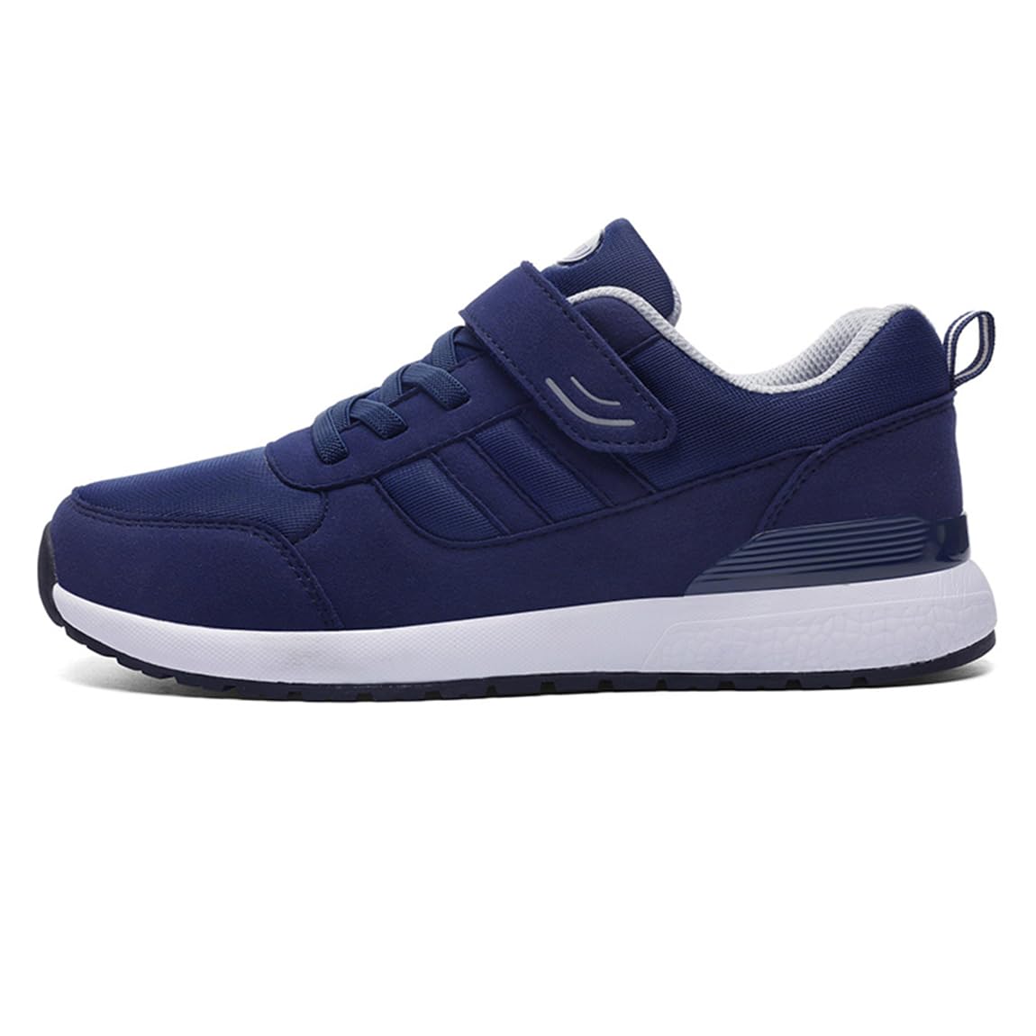Orthopädische Schuhe Damen Herren Extra Weit mit Klettverschluss Leichte Walking Freizeit Schuhe für Geschwollene Füße Schwarz Blau Gr.36-46