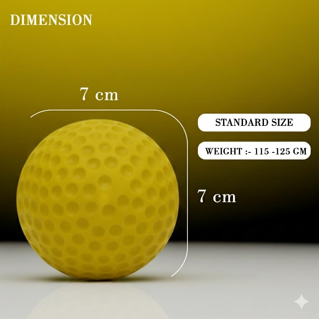 Siddhi Enterprises Big Dot Ball for Bowling Machine – Durable Practice Cricket Ball (Pack of 1) 1