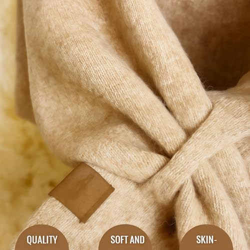 2025 New Pashmina Wraps for Women - Curetoaway Women's Solid Color Shawl, Casual Soft Comfortable Shawl for Daily Wear2