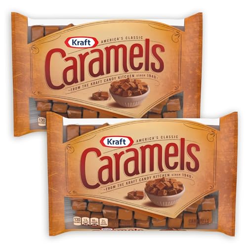 Kraft Caramel Squares Soft Caramel Candy Pack - Individually Wrapped Candy - Kraft Caramel Squares Caramel