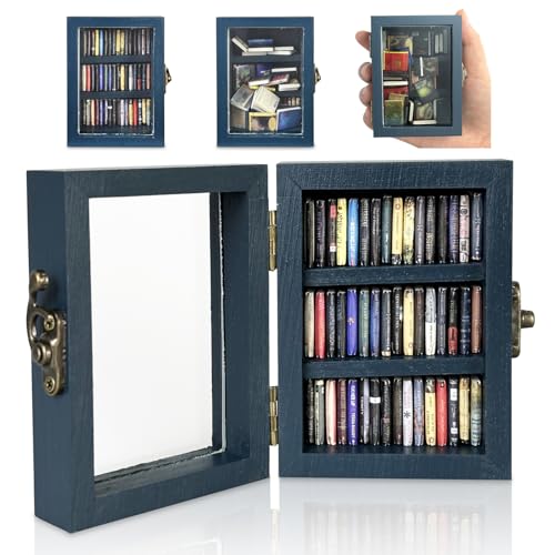 Anxiety Bookshelf Mini Bookshelf Ornament Miniature Bookshelf Decor Shake Bookshelf