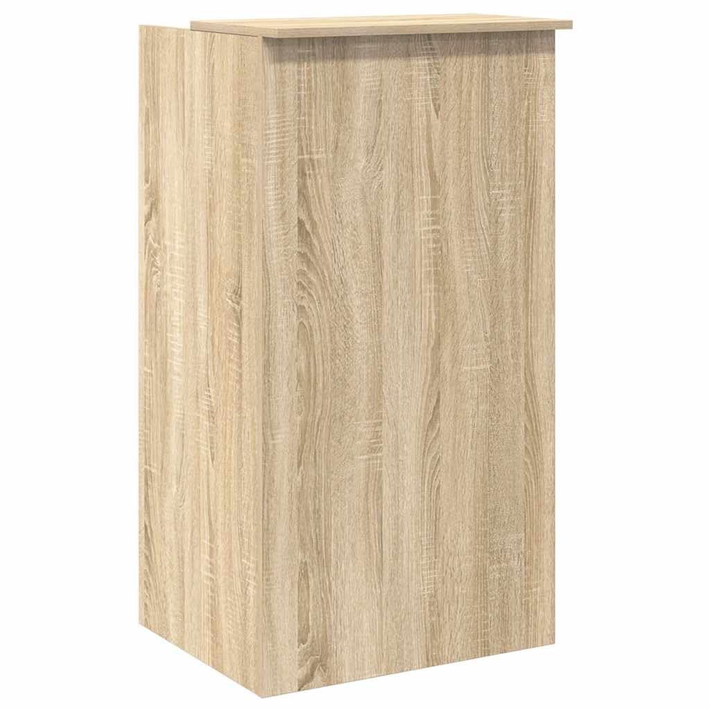 vidaXL Bureau de réception Chêne Sonoma 55x50x103,5 cm Bois d'ingénierie