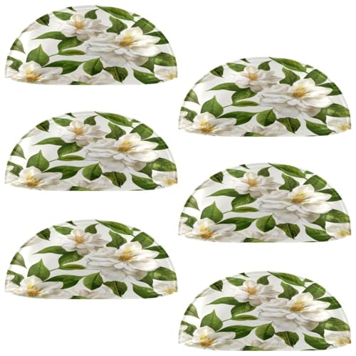 Anna Cowper 6 Pack 2.6" Cabinet Cup Pulls Vintage Gardenia Drawer Pulls Kitchen Hardware Cabinet Handles Drawer Handles Knobs 2.6 inch Hole Center