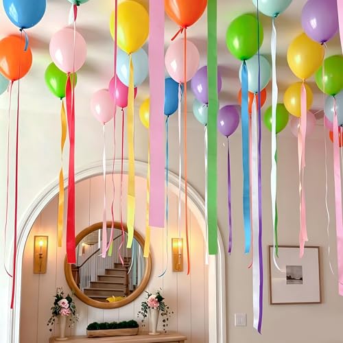 Image of 8 Rolls Crepe Paper Streamers in 8 Colors, Wedding Birthday Baby Shower Graduation Colorful Candyland Party Decoration Backdrop, Rainbow DIY Supplies, Colored Living Room Bedroom Decor, Art Crafts