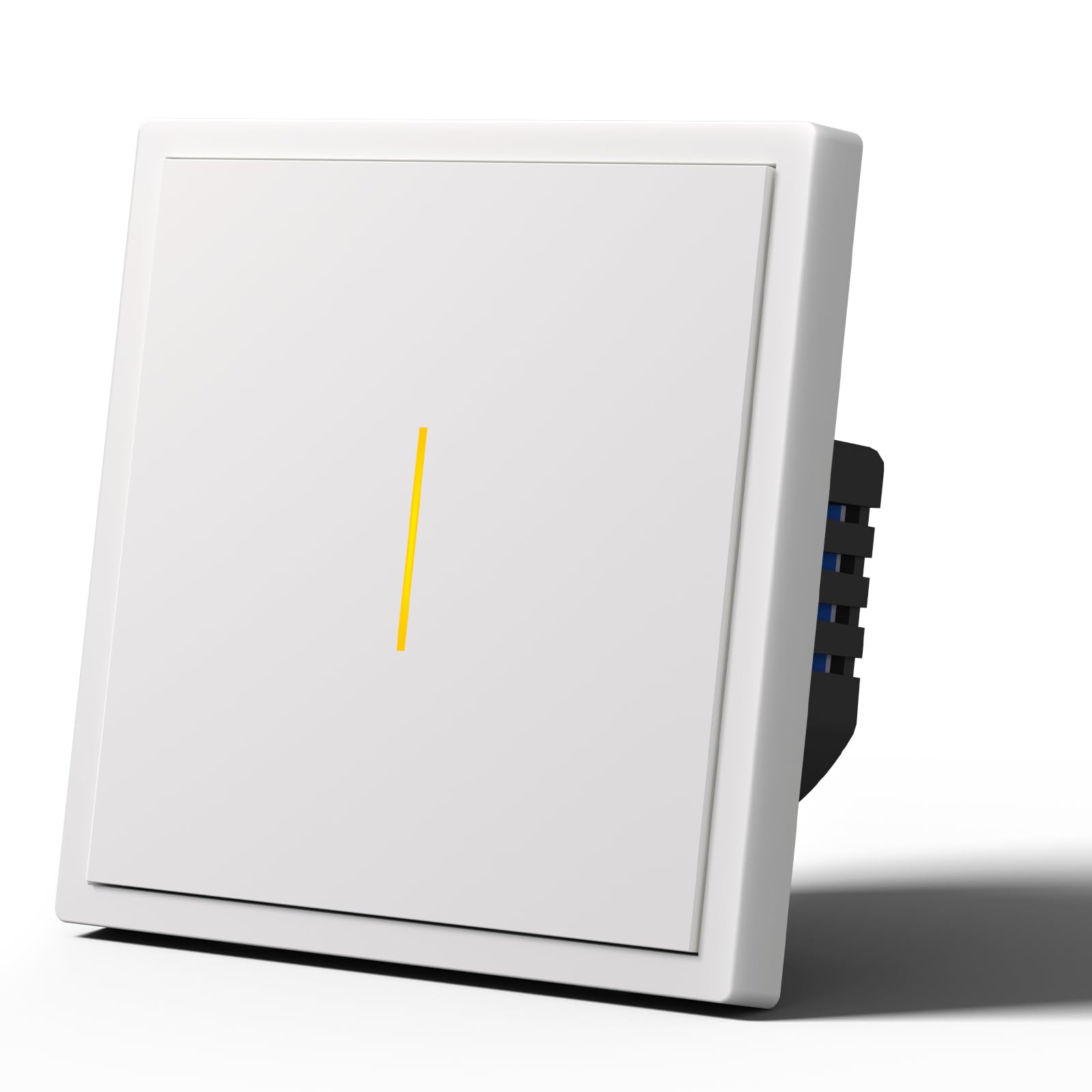 ZIGBEE Smart Touch Switch with Click, Light Switches with Matt, Compatible with Alexa/Tuya/Smart Life, Neutral Wire Required, 1 Gang 1 Way, 86 mm White