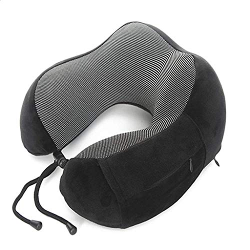 Oreiller à mémoire de forme cervical de voyage ergonomique avec housse lavable