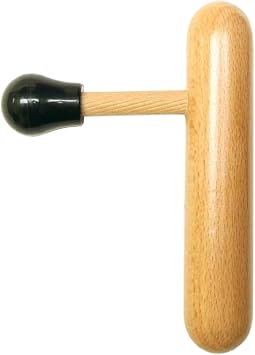 Massage Wooden Thumb Saver for Trigger Point, Deep Tissue T Shape Press Bar Wood