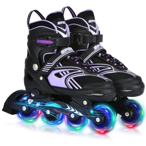 TOMSHOO Inliner, Rollschuhe Inline Roller Skates mit 4 Größen...