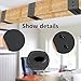 5ft Faux Wood Beam Strap，Flexible Beams Gap Hiding Strap, Wood Beams Metal Look Straps，Architectural Products for Ceiling Beams and Cabin Shutters Accessories (1.57