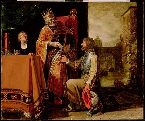 Toile Le roi David Pieter Lastman poster 50x70cm pour creer un coin lecture elegant